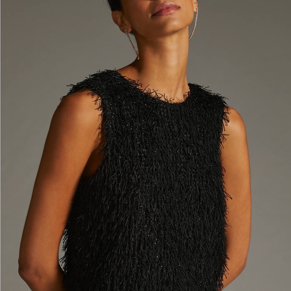 Current Air Textured Sparkle Top